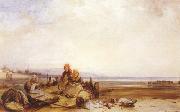 Richard Parkes Bonington Beach in Normandy (mk22) oil